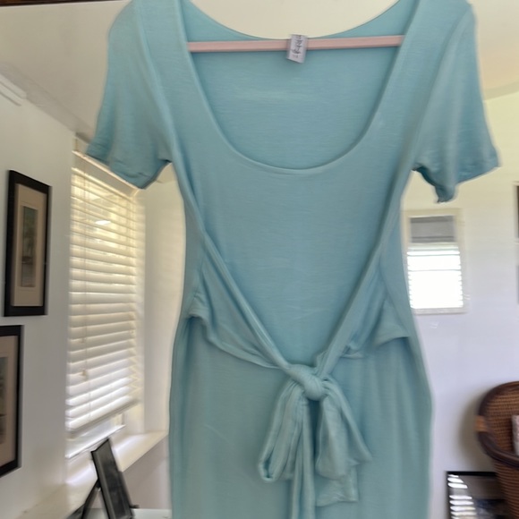Maternity Dress! Sexy Mama Dress in Beautiful Blue Short Sleeves.2-6sized - Picture 2 of 5